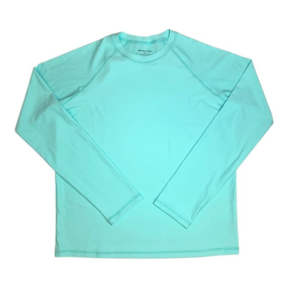 Member's Mark Girls UPF 50+ Long Sleeve Stretch Rashguard - Blue
